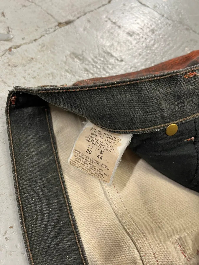 SS2004 Cavalli Overprint Orange Grey Pants HbJukUp 12