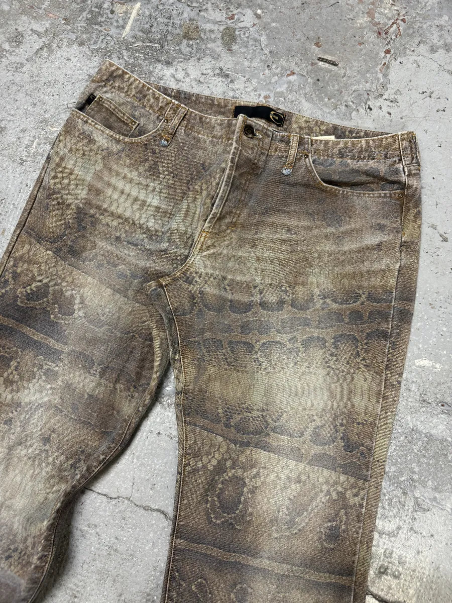 SS2004 Cavalli Python Marble Effect Avant-Garde Pants nBKuyjL 10