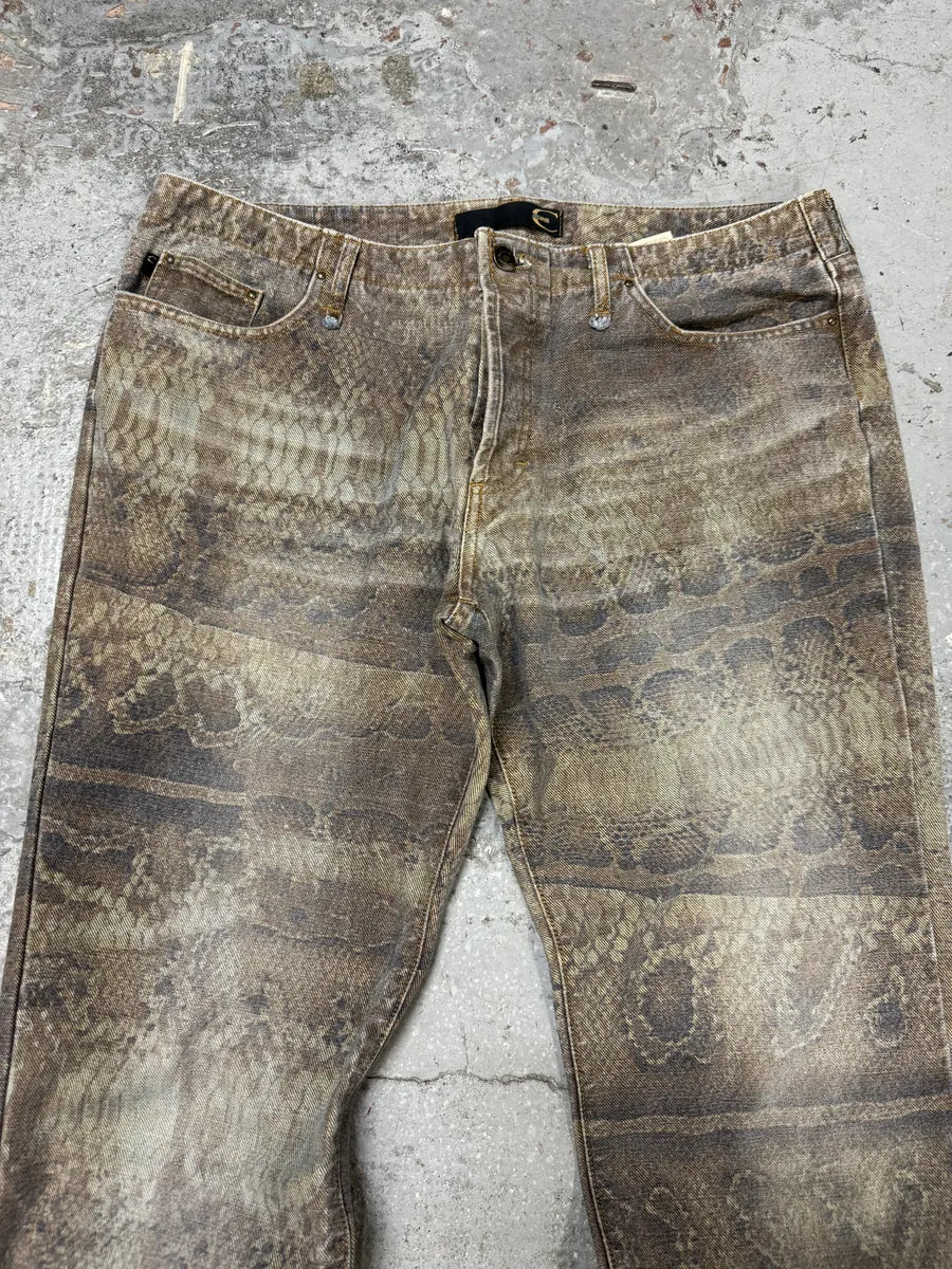 SS2004 Cavalli Python Marble Effect Avant-Garde Pants nBKuyjL 11