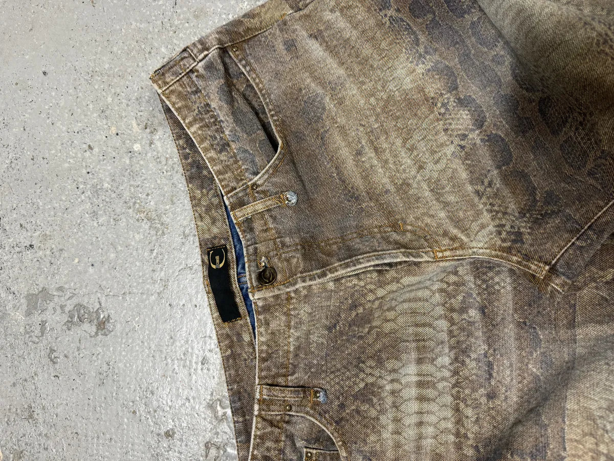 SS2004 Cavalli Python Marble Effect Avant-Garde Pants nBKuyjL 9