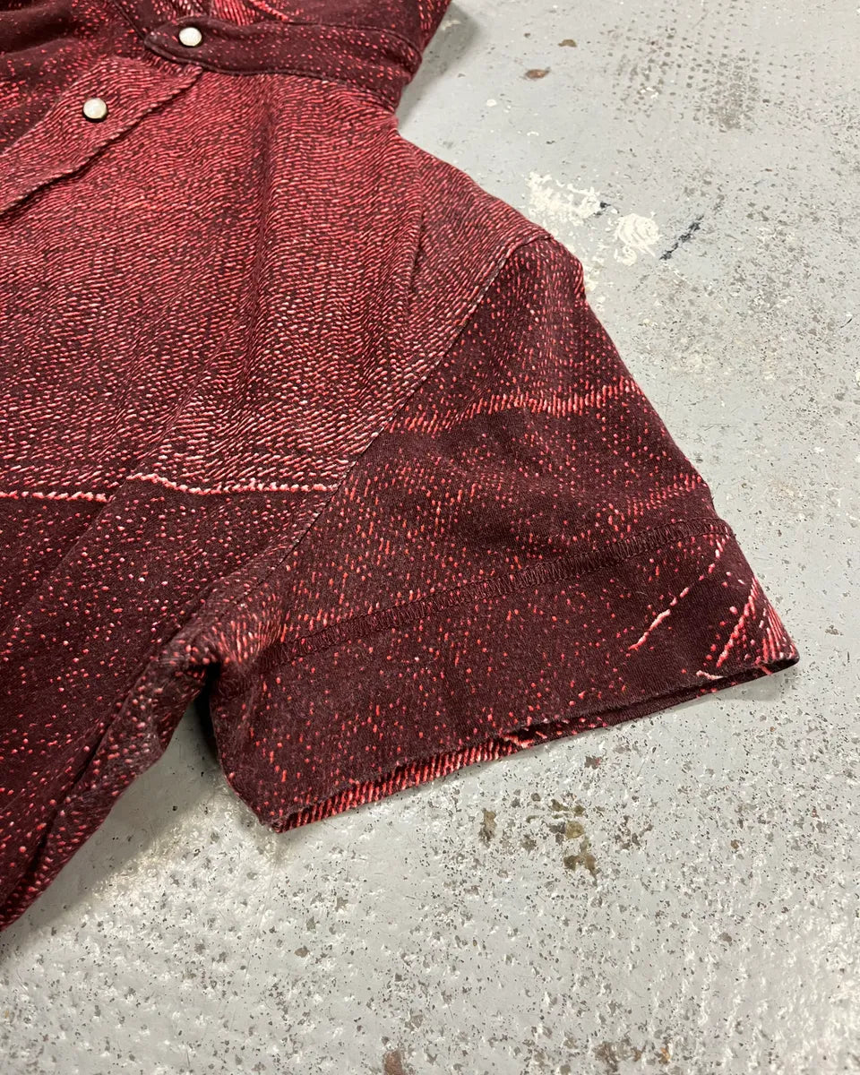 SS2004 Cavalli Red Trompe L’œil Short Sleeves Shirt  cbQJAEI 5