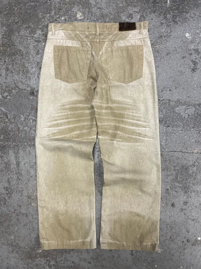 SS2004 Cavalli Sand Beige Pants (S) 1