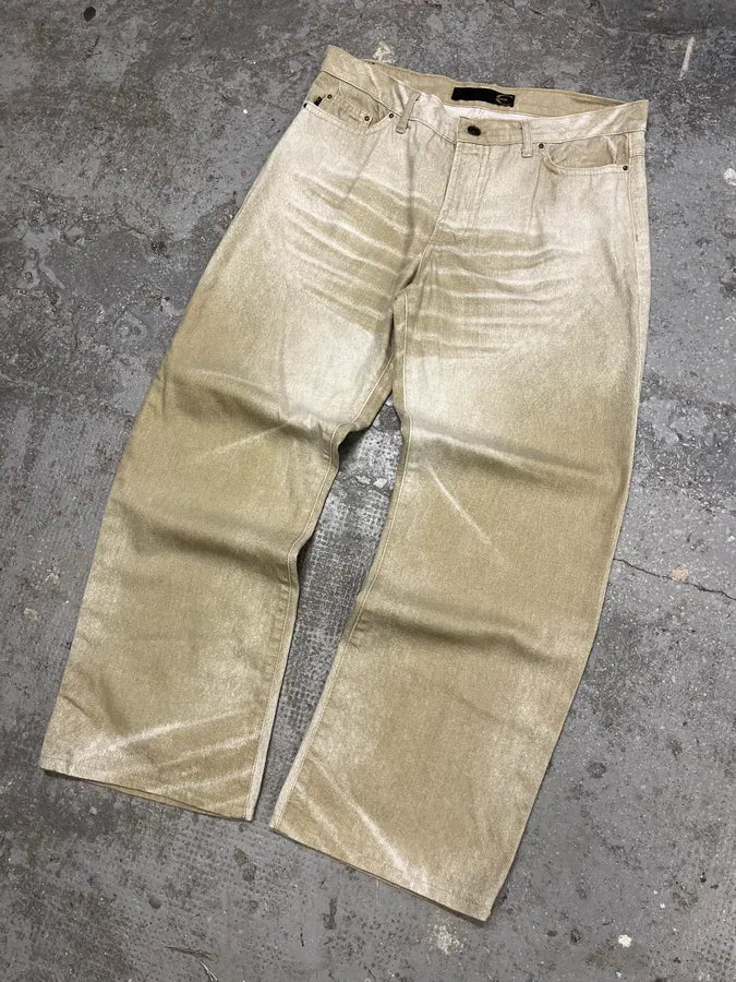 SS2004 Cavalli Sand Beige Pants (S) 4