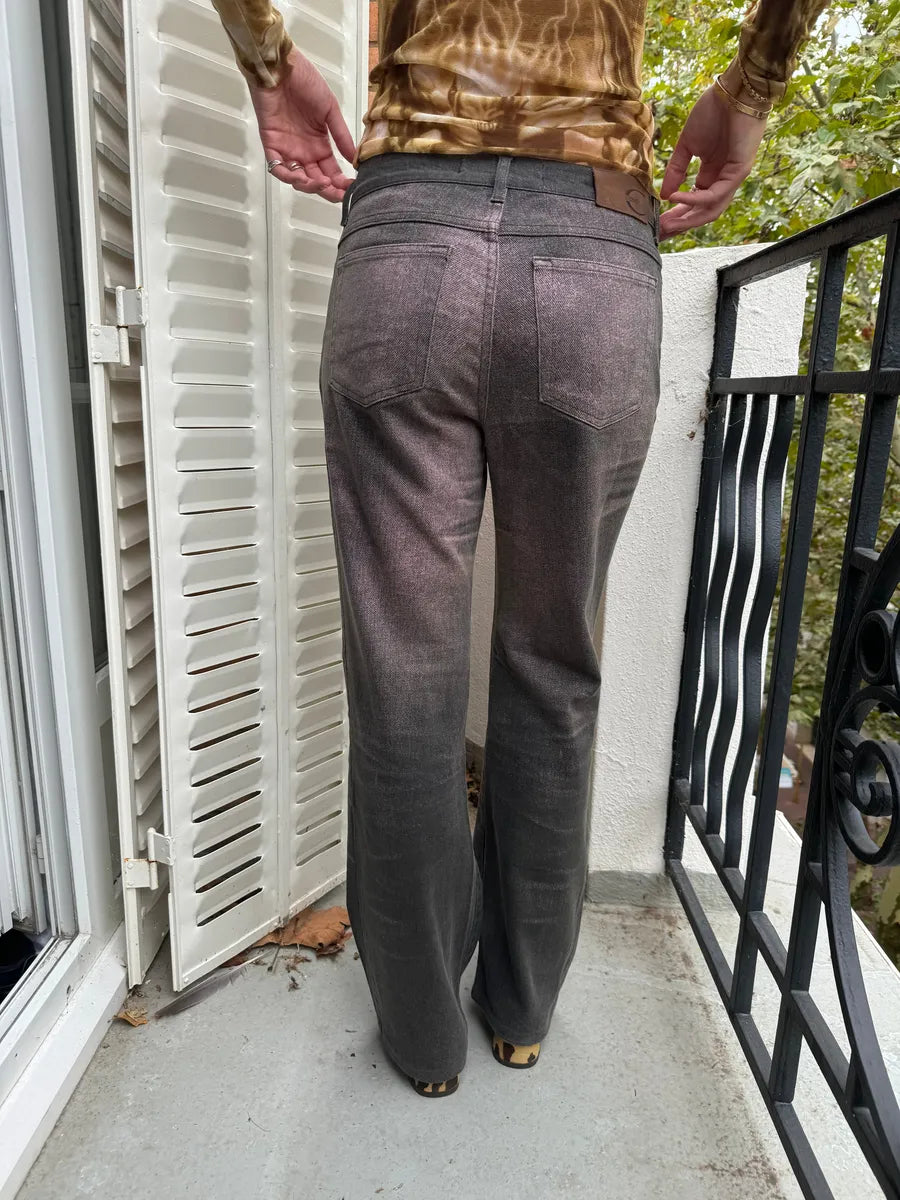 SS2004 Cavalli Shadow Obscure Denim Pants mzUgKqM 2