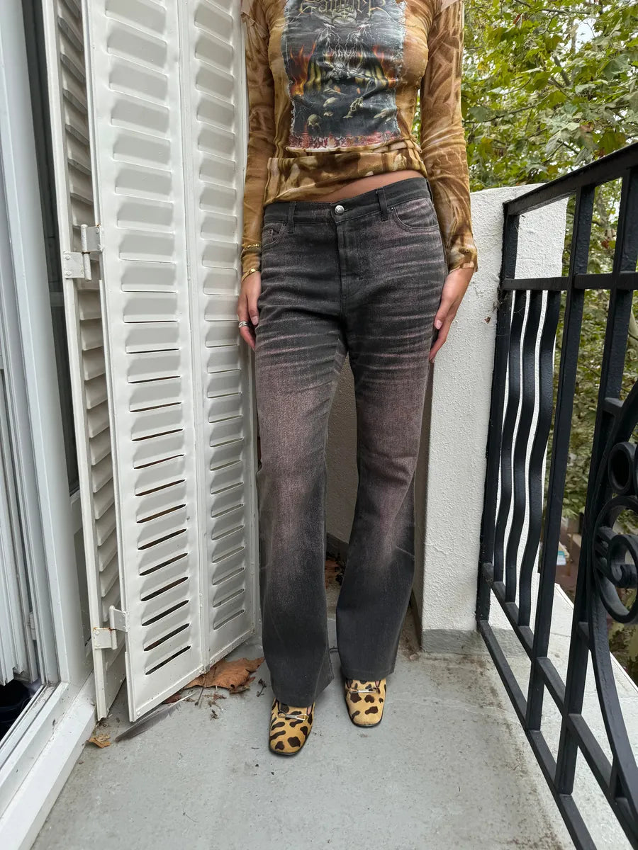 SS2004 Cavalli Shadow Obscure Denim Pants mzUgKqM 3