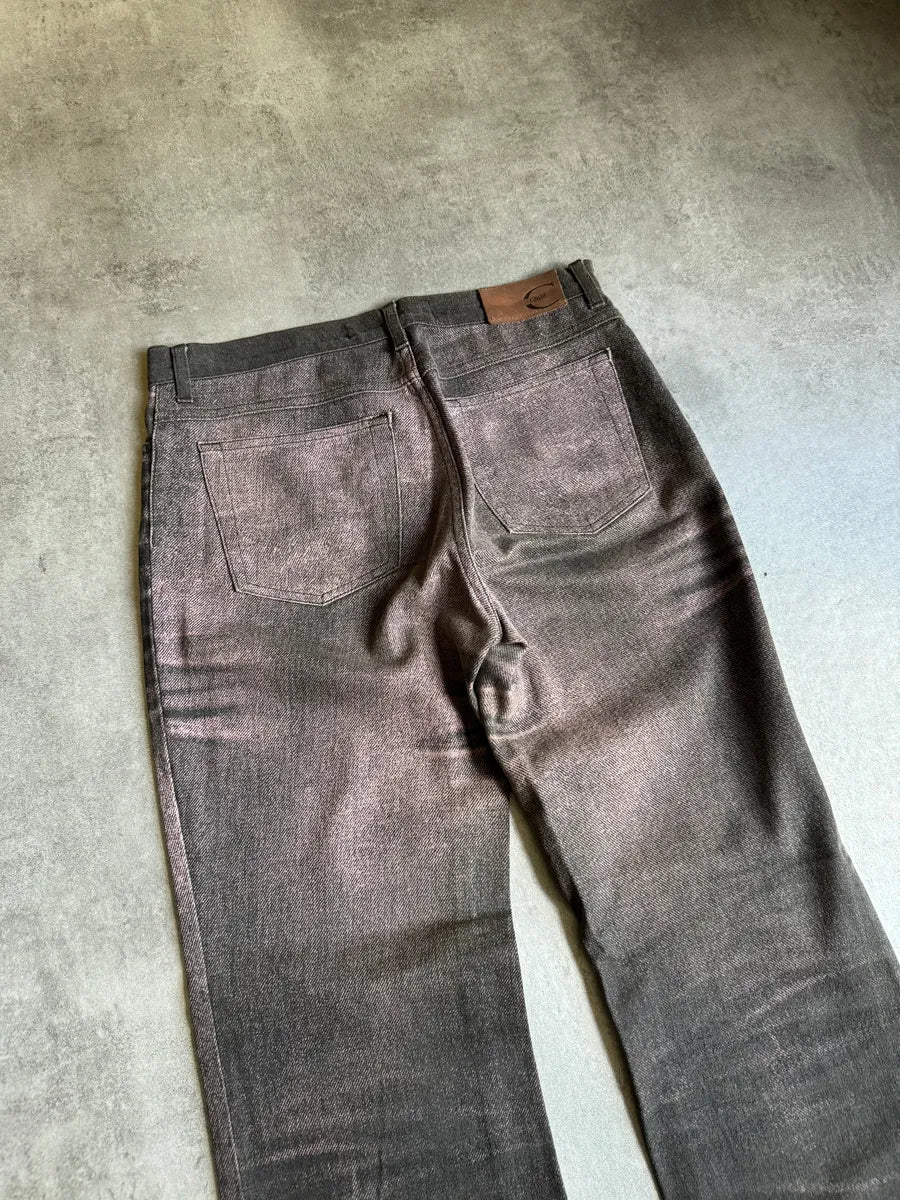 SS2004 Cavalli Shadow Obscure Denim Pants mzUgKqM 4