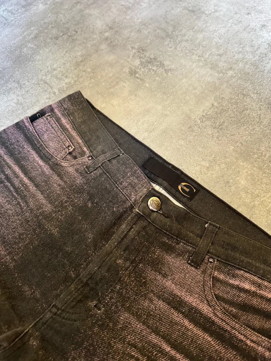 SS2004 Cavalli Shadow Obscure Denim Pants mzUgKqM 7
