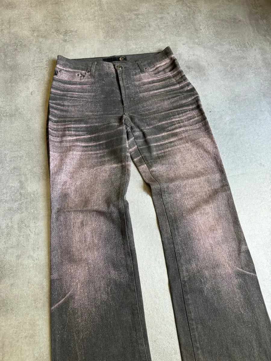 SS2004 Cavalli Shadow Obscure Denim Pants mzUgKqM 8