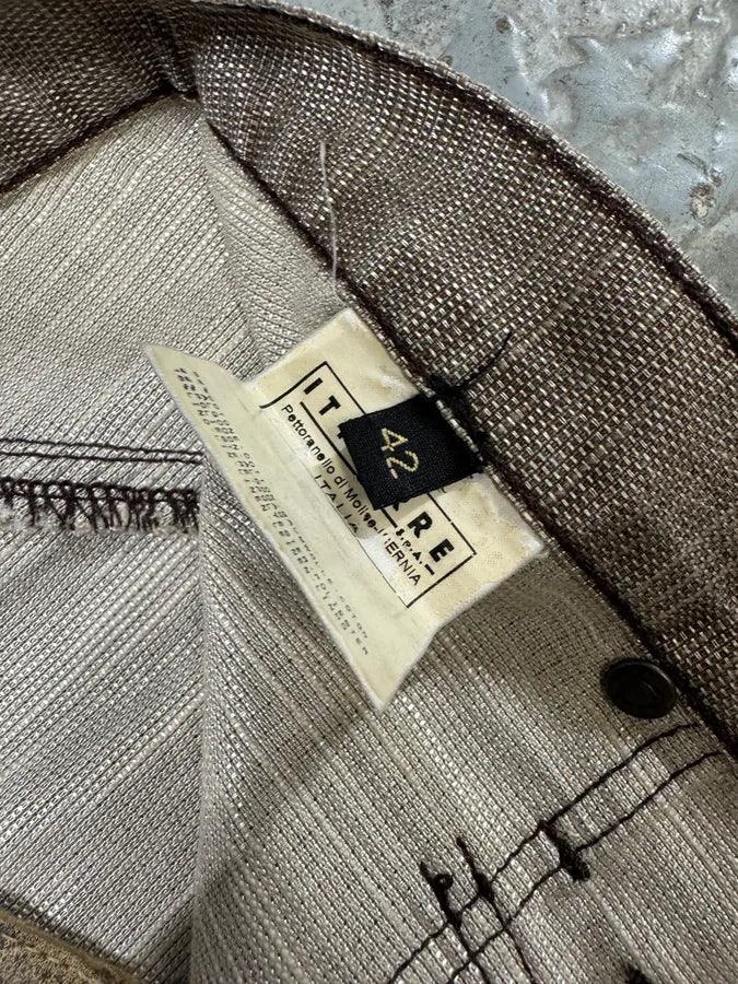 SS2004 Cavalli Soft Relaxed Redefined Grey Pants (S) BzrxSFx 11