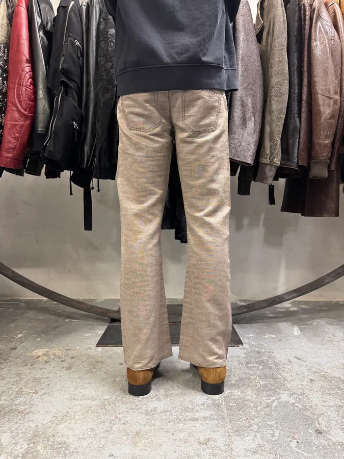 SS2004 Cavalli Soft Relaxed Redefined Grey Pants (S) BzrxSFx 2