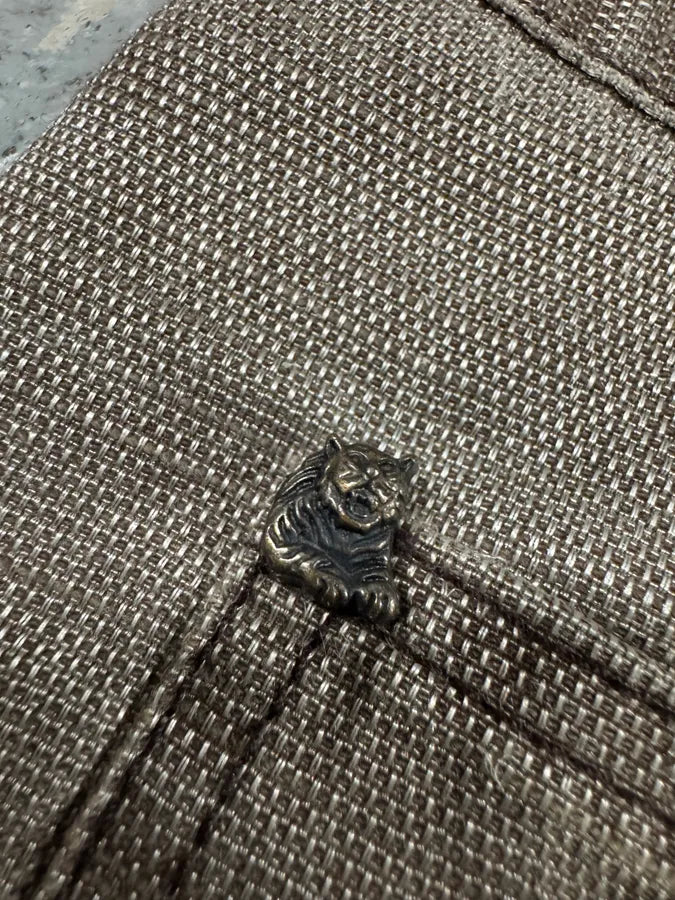 SS2004 Cavalli Soft Relaxed Redefined Grey Pants (S) BzrxSFx 4