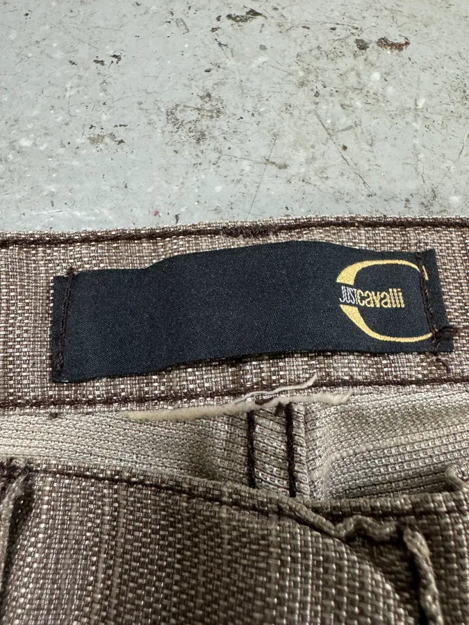 SS2004 Cavalli Soft Relaxed Redefined Grey Pants (S) BzrxSFx 5