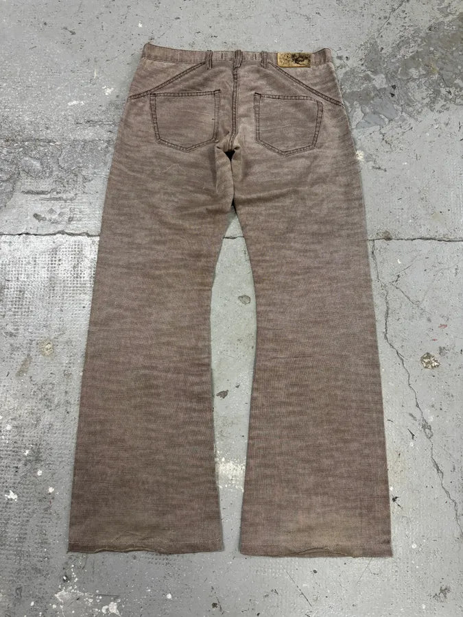 SS2004 Cavalli Soft Relaxed Redefined Grey Pants (S) BzrxSFx 8