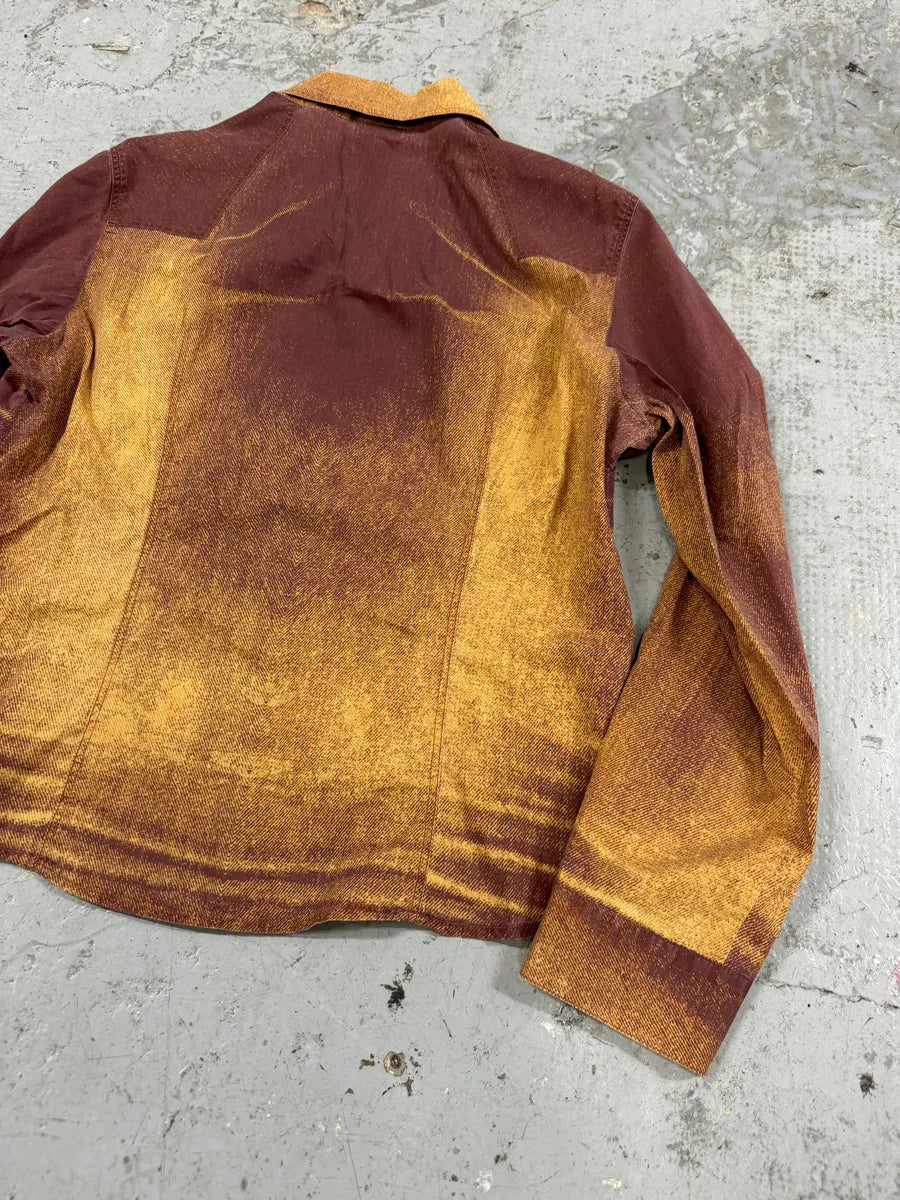 SS2004 Cavalli Sunset Purple & Orange Vitality Shirt EAVHvvP 4