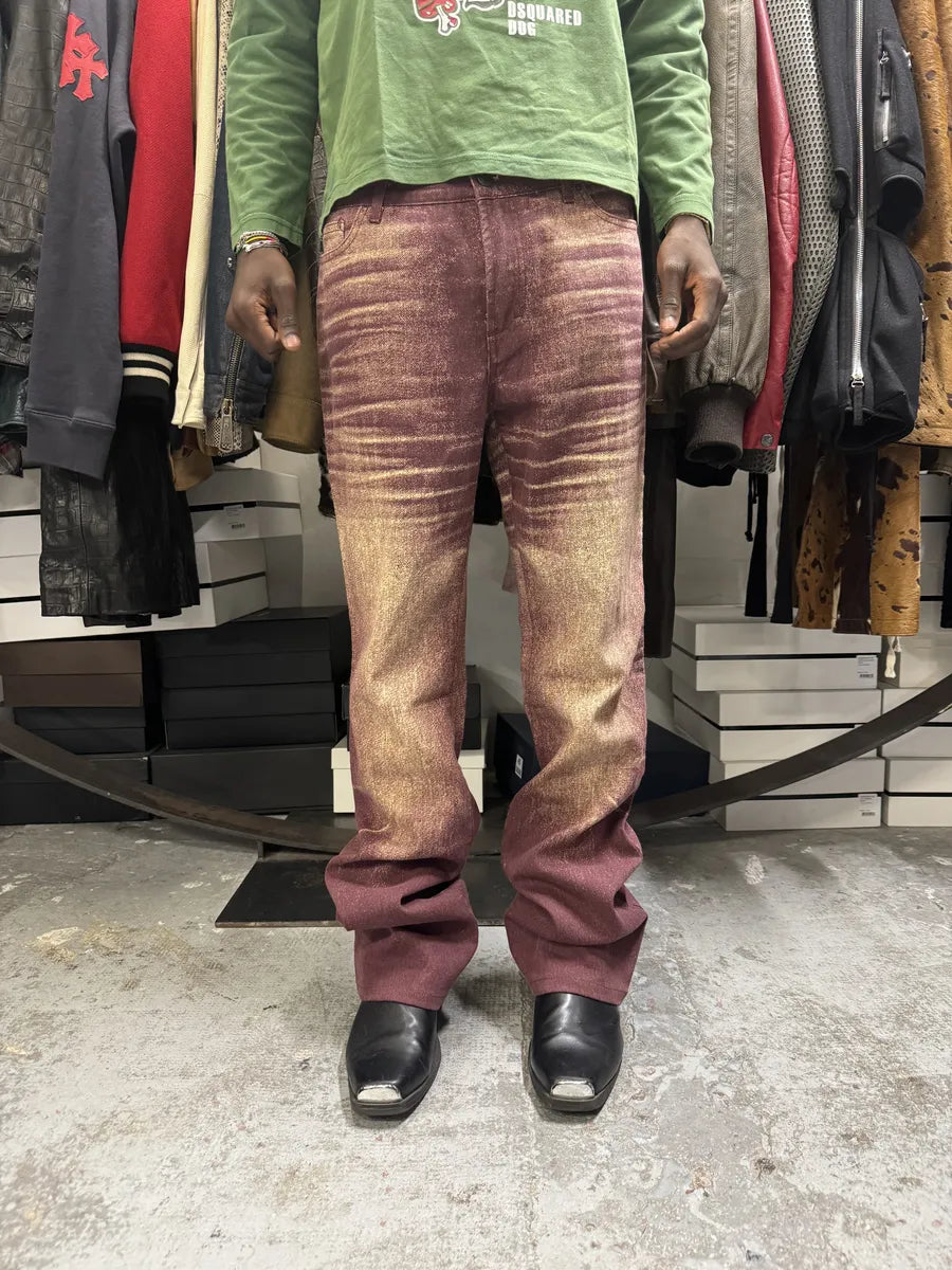 SS2004 Cavalli Sunset Vitality Purple Pants UrgxPkC 0