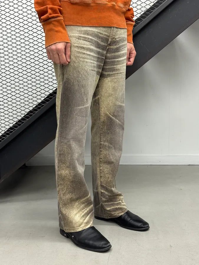 SS2004 Cavalli Taupe Sand Vitality Overprint Pants FlgIdQJ 3