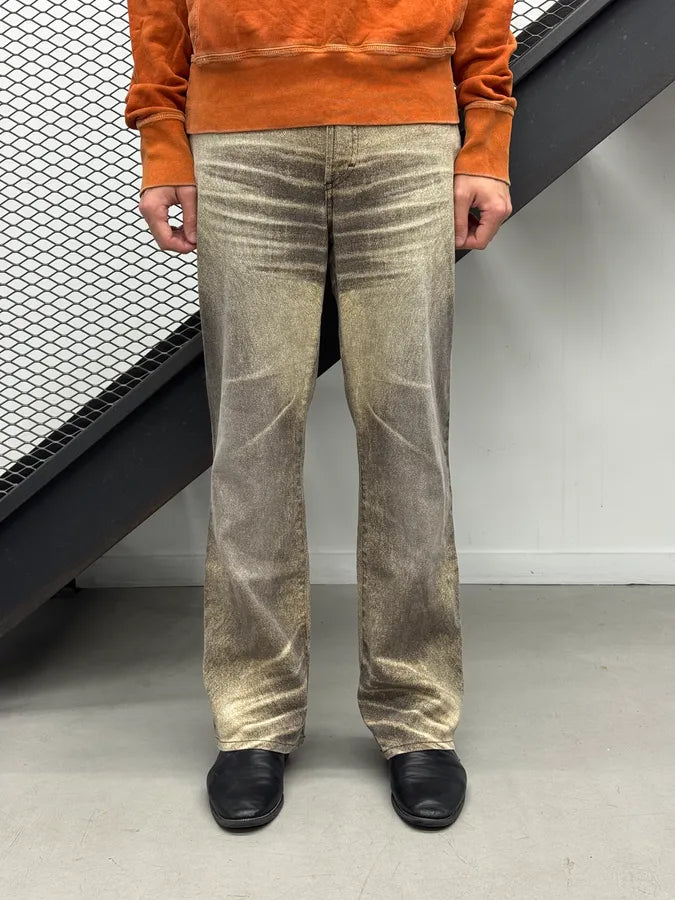 SS2004 Cavalli Taupe Sand Vitality Overprint Pants FlgIdQJ 1