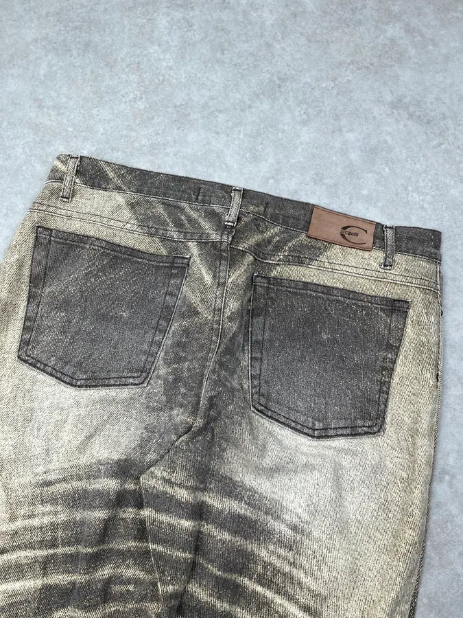 SS2004 Cavalli Taupe Sand Vitality Overprint Pants FlgIdQJ 6