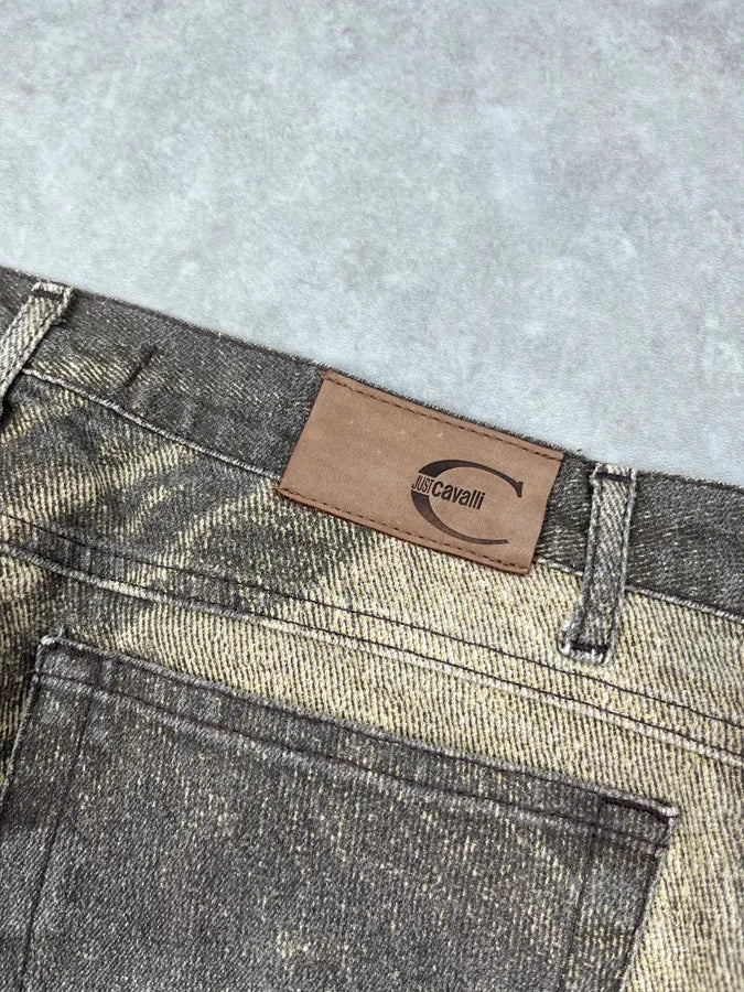 SS2004 Cavalli Taupe Sand Vitality Overprint Pants FlgIdQJ 9
