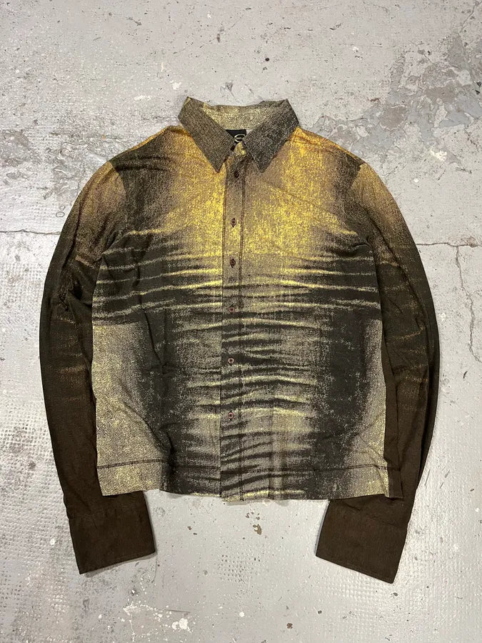 SS2004 Cavalli Vitality Sunset Faded Shirt (M) rpcnLZM 0