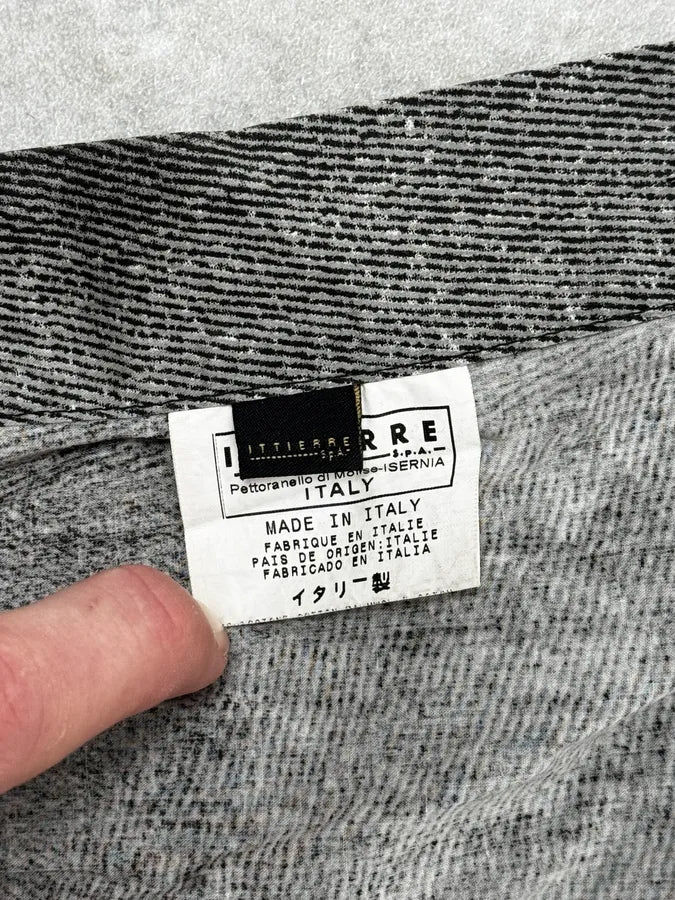 SS2004 Cavalli White & Grey Gradient Overprint Shirt DjJemGW 9