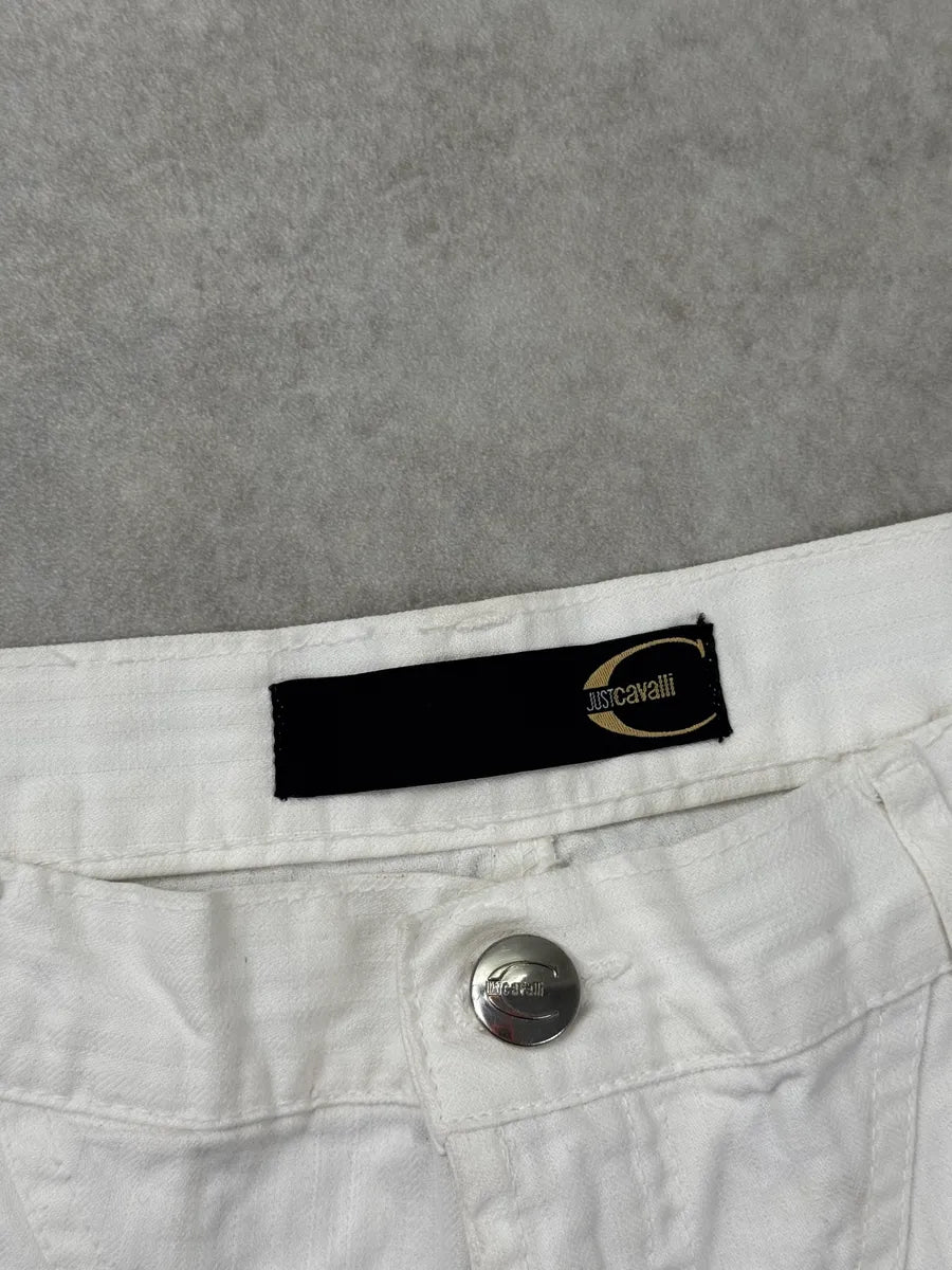 SS2004 Cavalli White Symetrical Pants kAAjNiZ 10