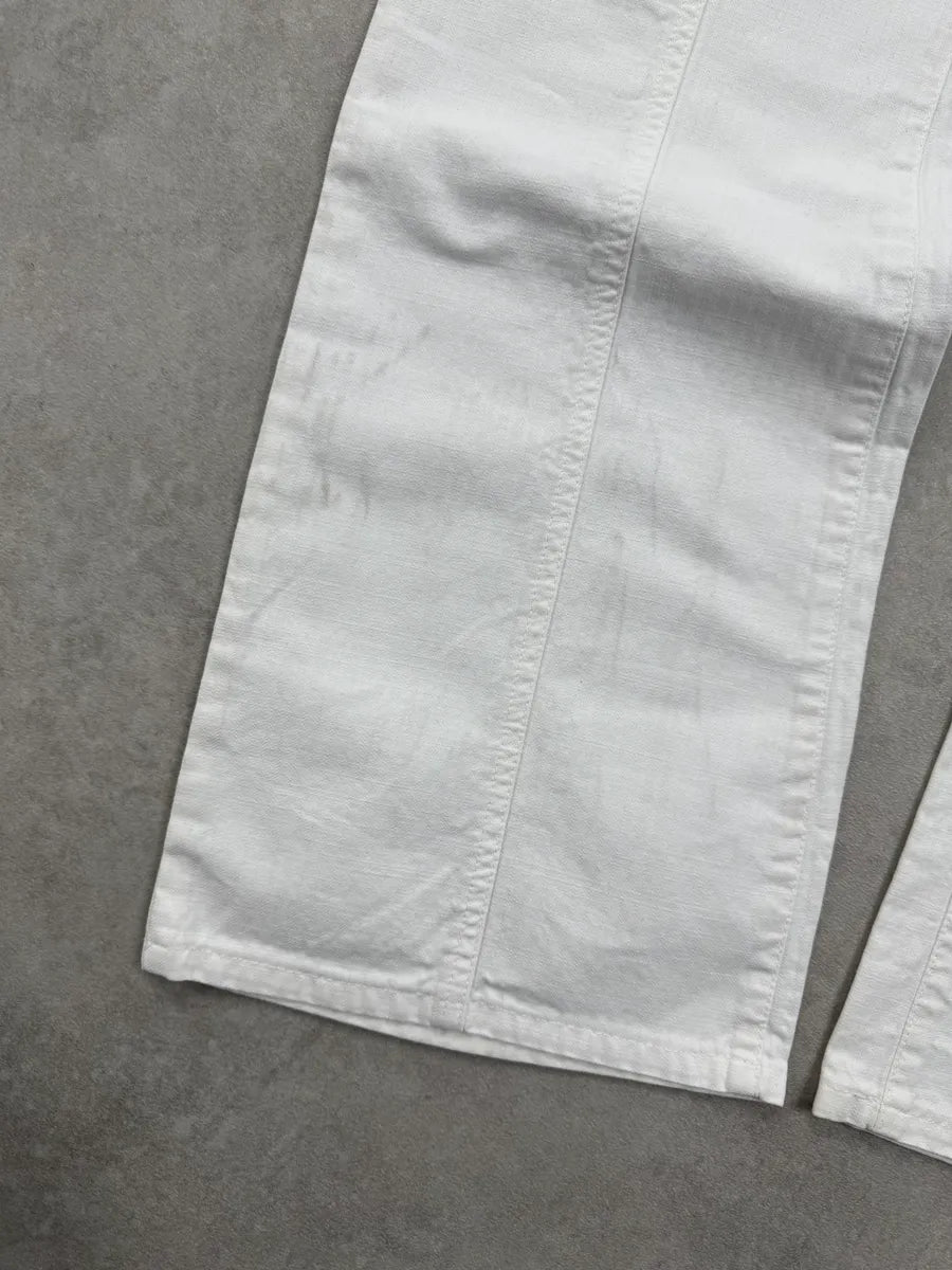 SS2004 Cavalli White Symetrical Pants kAAjNiZ 13