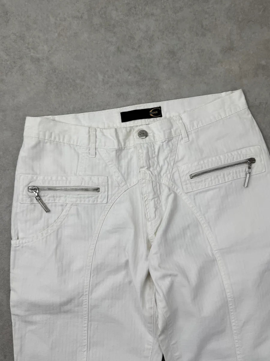 SS2004 Cavalli White Symetrical Pants kAAjNiZ 5