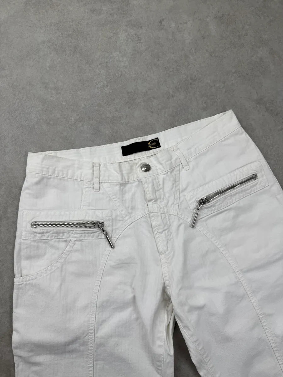 SS2004 Cavalli White Symetrical Pants kAAjNiZ 6