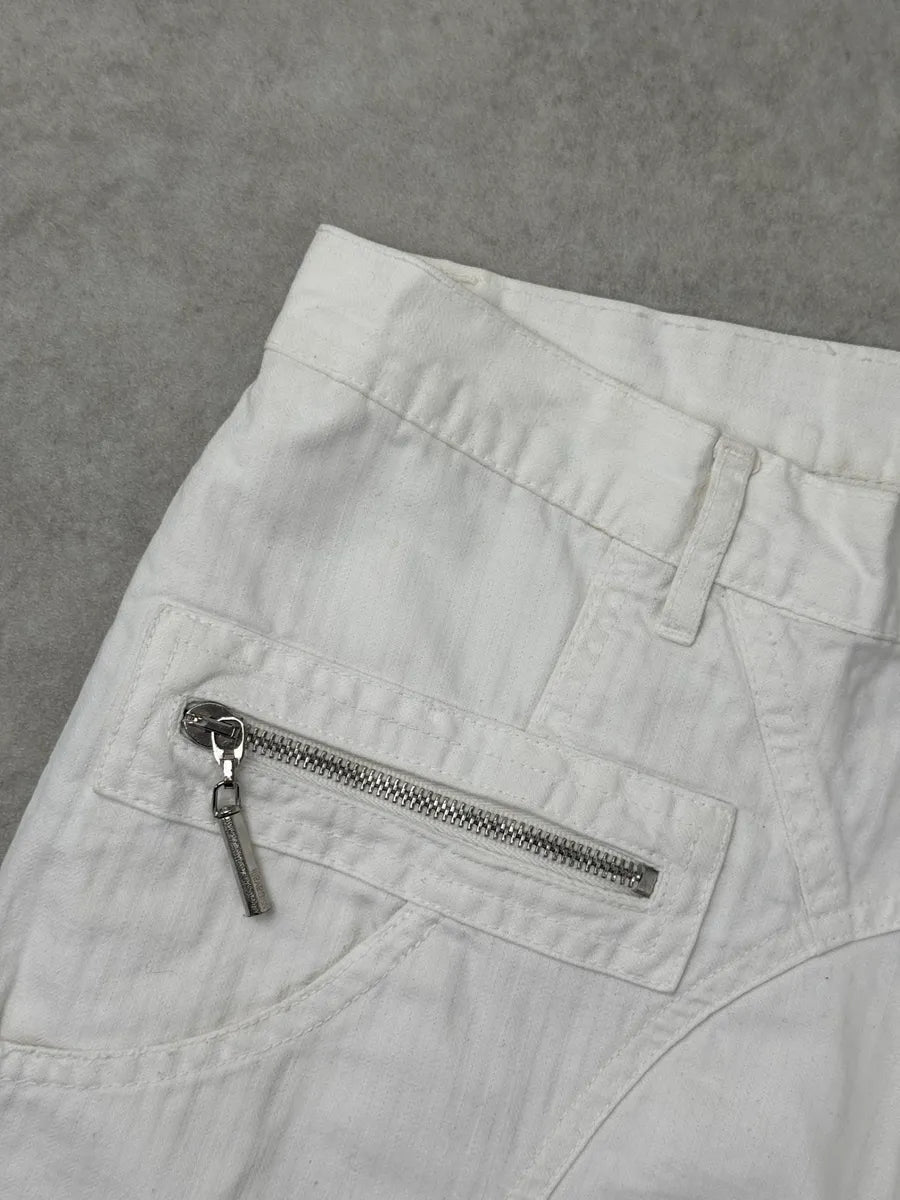 SS2004 Cavalli White Symetrical Pants kAAjNiZ 9