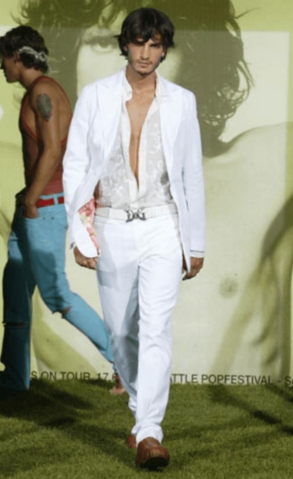 SS2004 Dolce & Gabbana Art Nouveau Brown Leather Belt lnzREYx 2