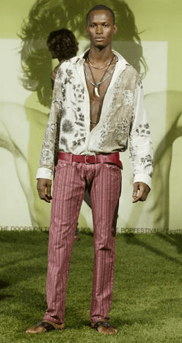 SS2004 Dolce & Gabbana Beige & Brown Old Floral Print Linen Shirt gMsmSFV 1