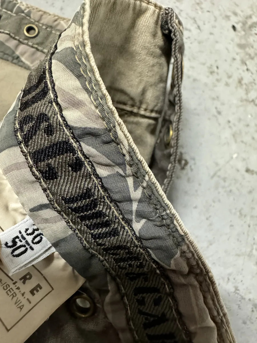 SS2004 Dolce & Gabbana Beige Cargo Parachute Pants aflhbaD 9