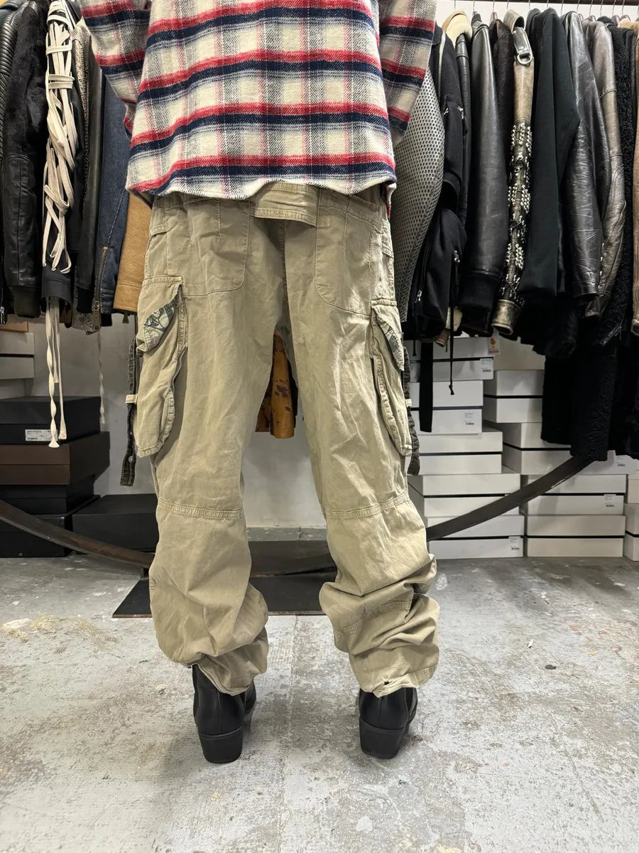 SS2004 Dolce & Gabbana Beige Cargo Parachute Pants XxBaPNo 3