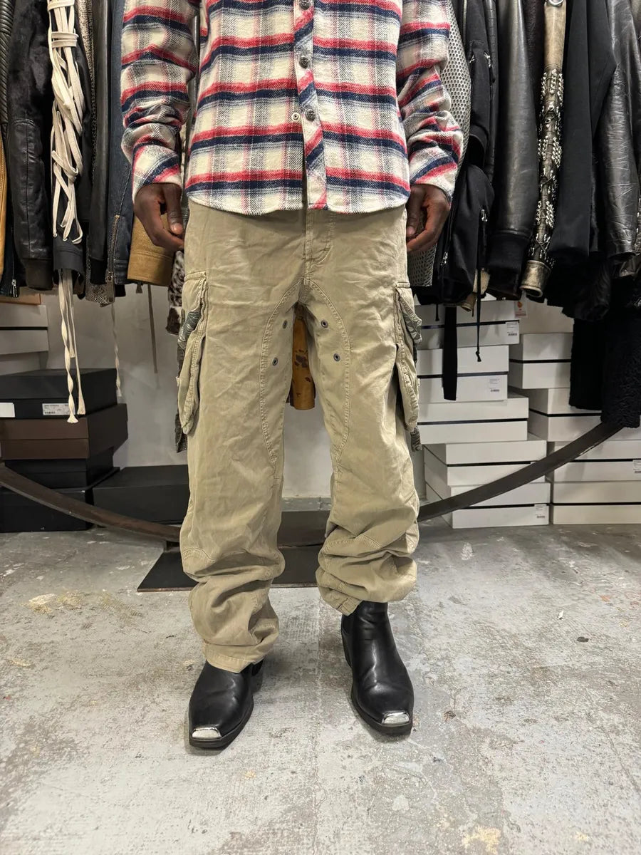 SS2004 Dolce & Gabbana Beige Cargo Parachute Pants XxBaPNo 1