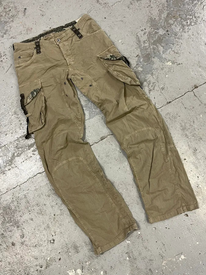 SS2004 Dolce & Gabbana Beige Cargo Parachute Pants XxBaPNo 4