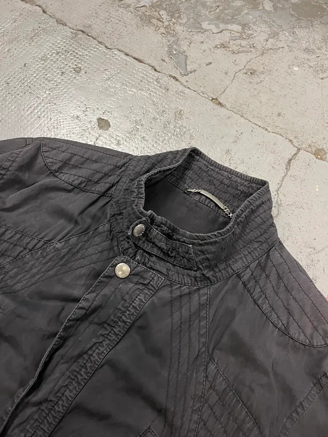 SS2004 Dolce & Gabbana Black Aviator Avant-Garde Jacket cXkdmWf 4