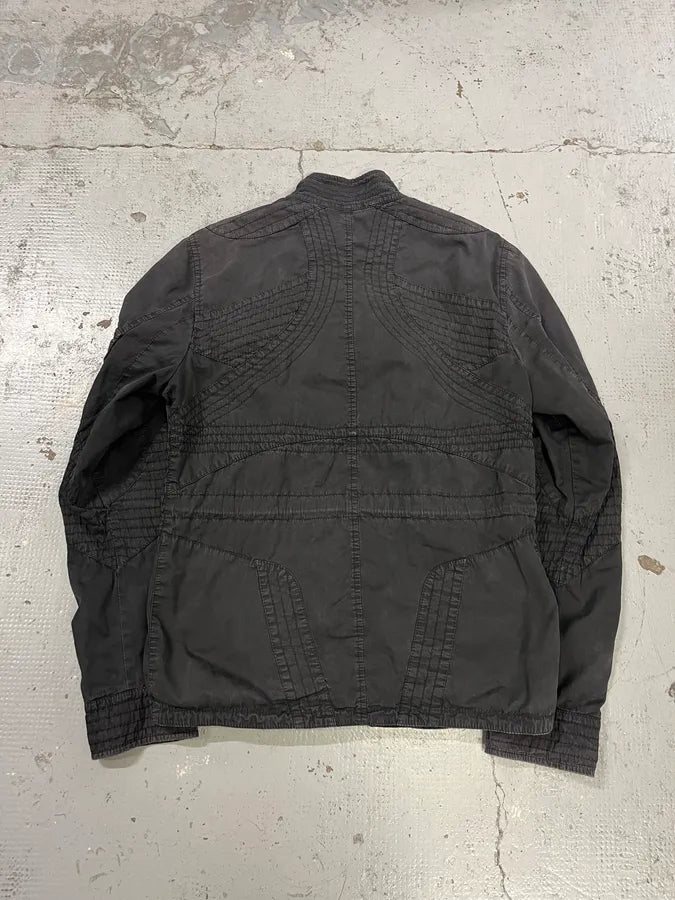 SS2004 Dolce & Gabbana Black Aviator Avant-Garde Jacket cXkdmWf 6