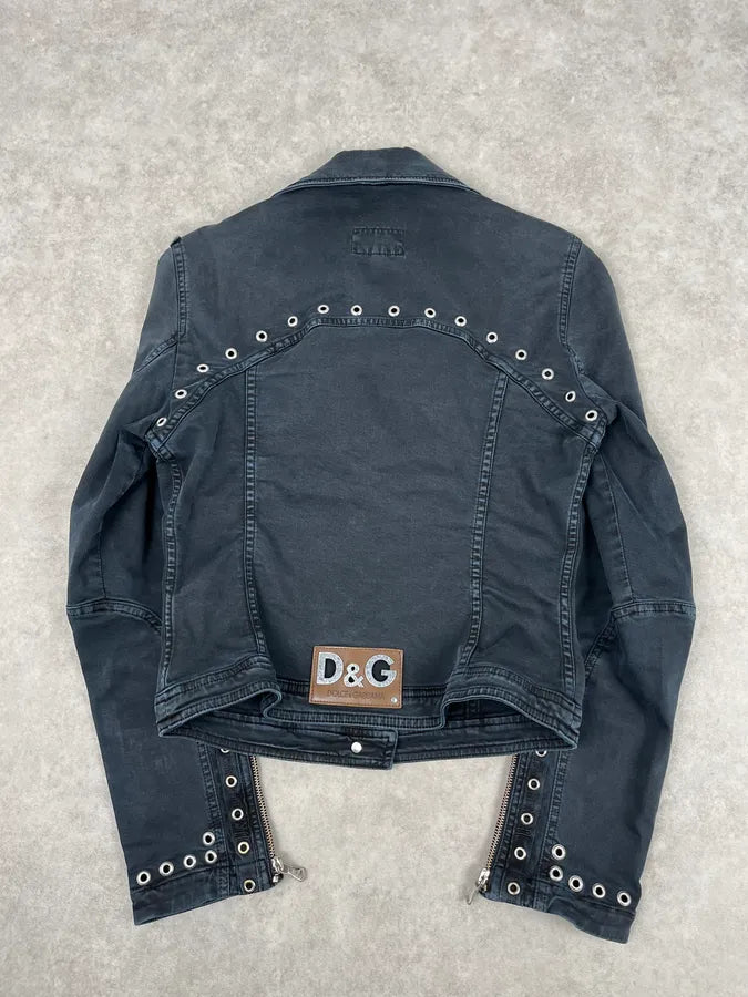 SS2004 Dolce & Gabbana Black Eyeled Jacket Rajvrze 4