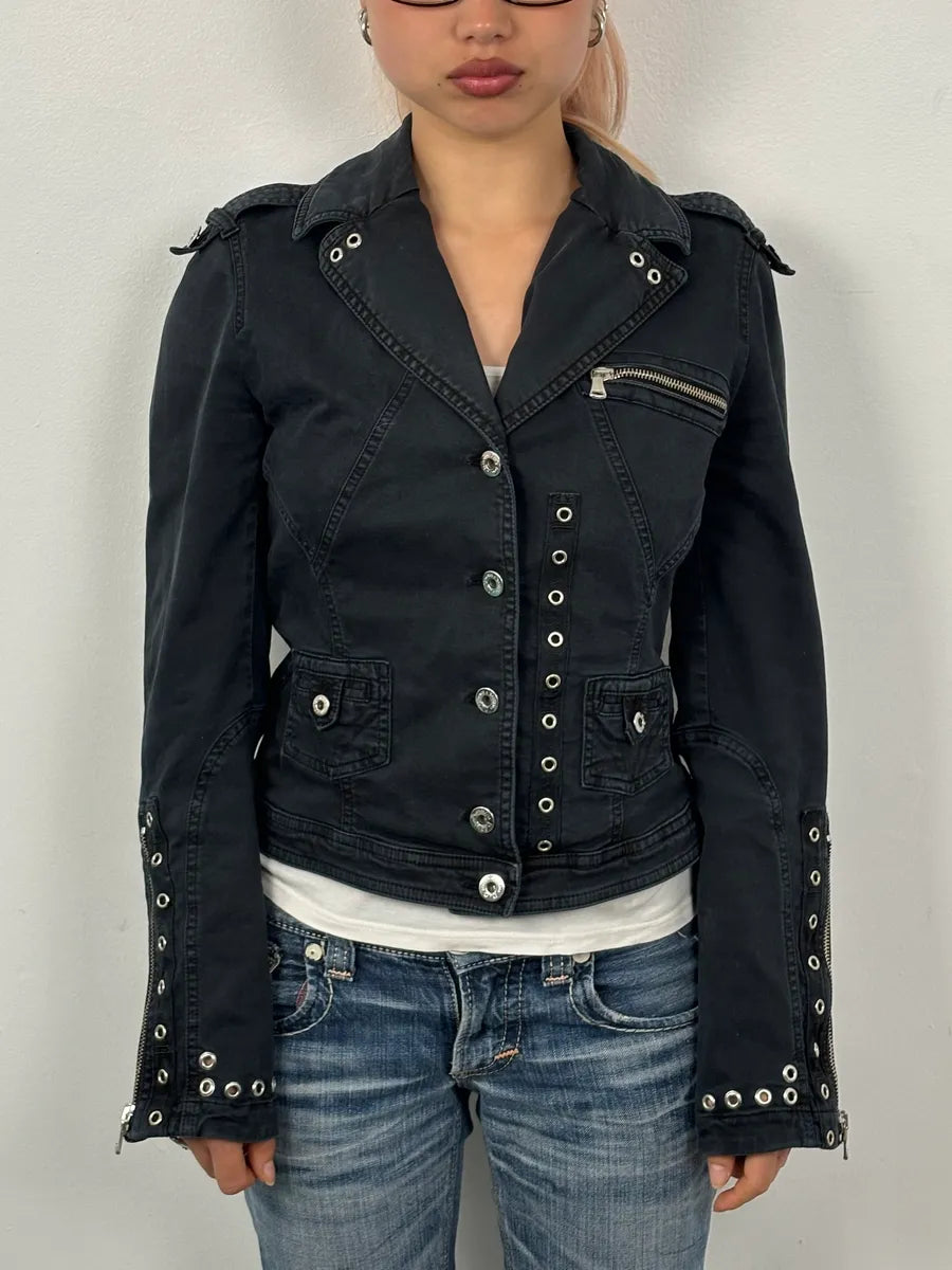 SS2004 Dolce & Gabbana Black Eyeled Jacket Rajvrze 1