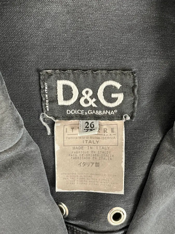 SS2004 Dolce & Gabbana Black Eyeled Jacket Rajvrze 9