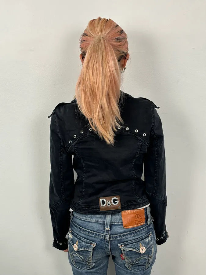 SS2004 Dolce & Gabbana Black Eyeled Jacket Rajvrze 2