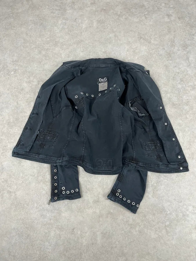 SS2004 Dolce & Gabbana Black Eyeled Jacket Rajvrze 6
