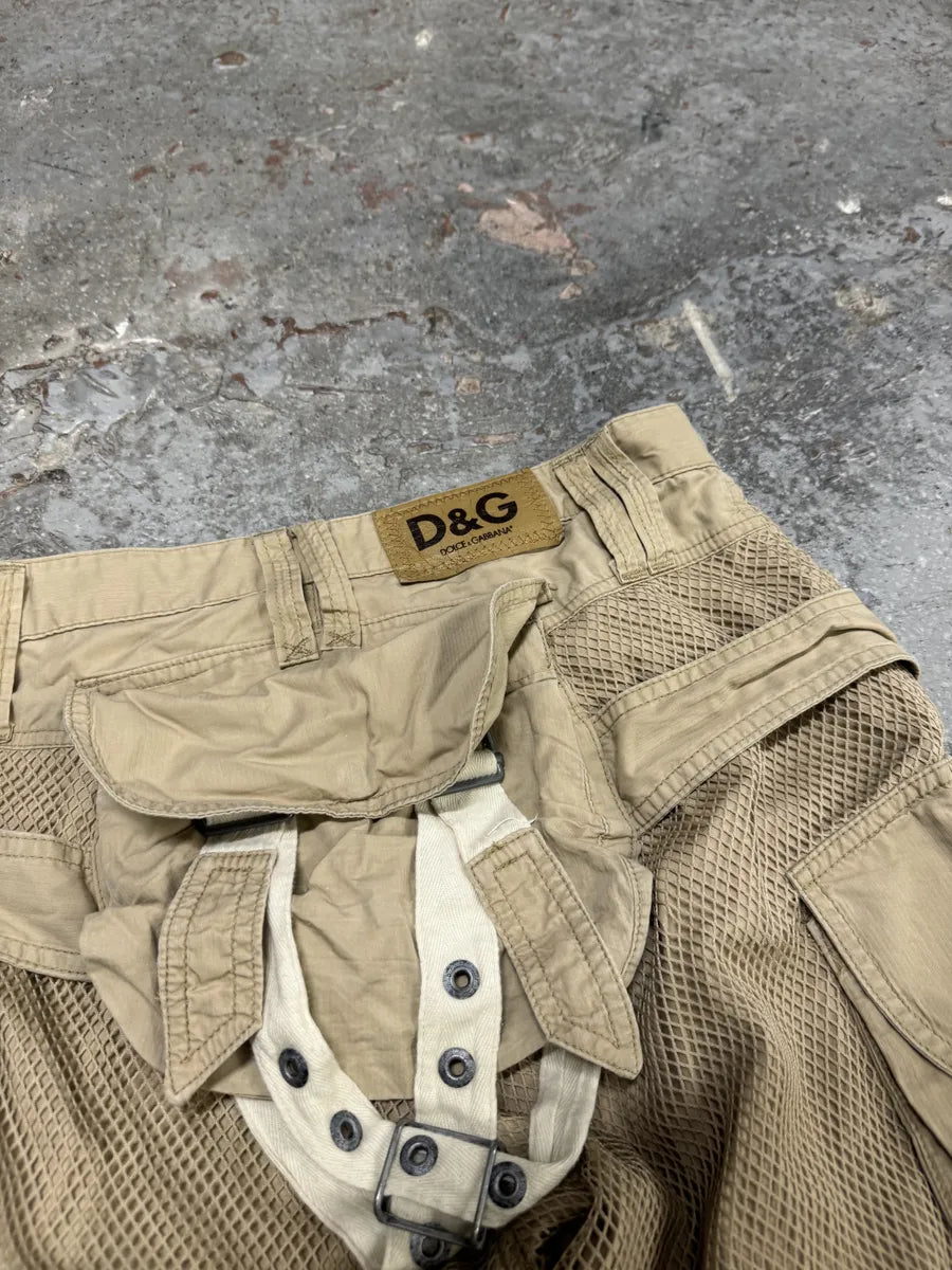 SS2004 Dolce & Gabbana Bondage Parachute Cargo Short (S) 5