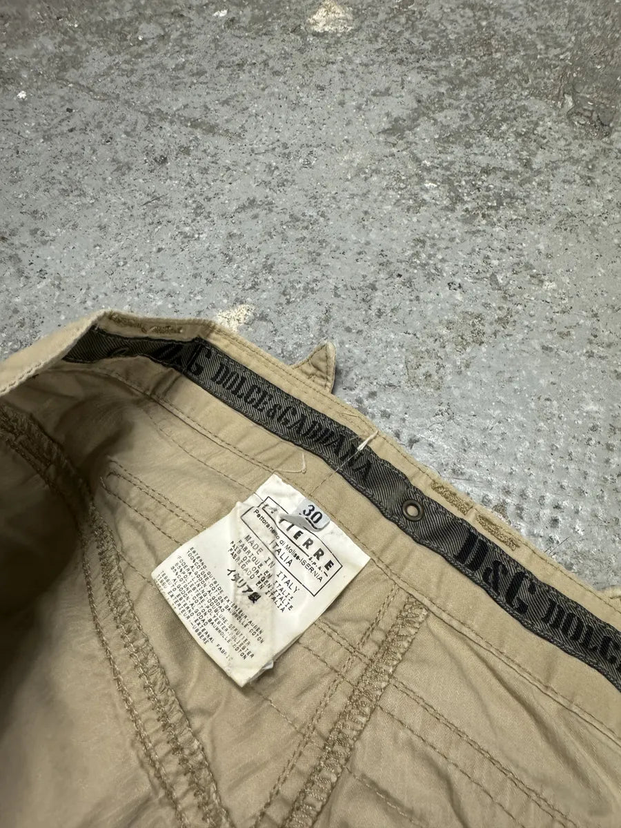 SS2004 Dolce & Gabbana Bondage Parachute Cargo Short (S) 6