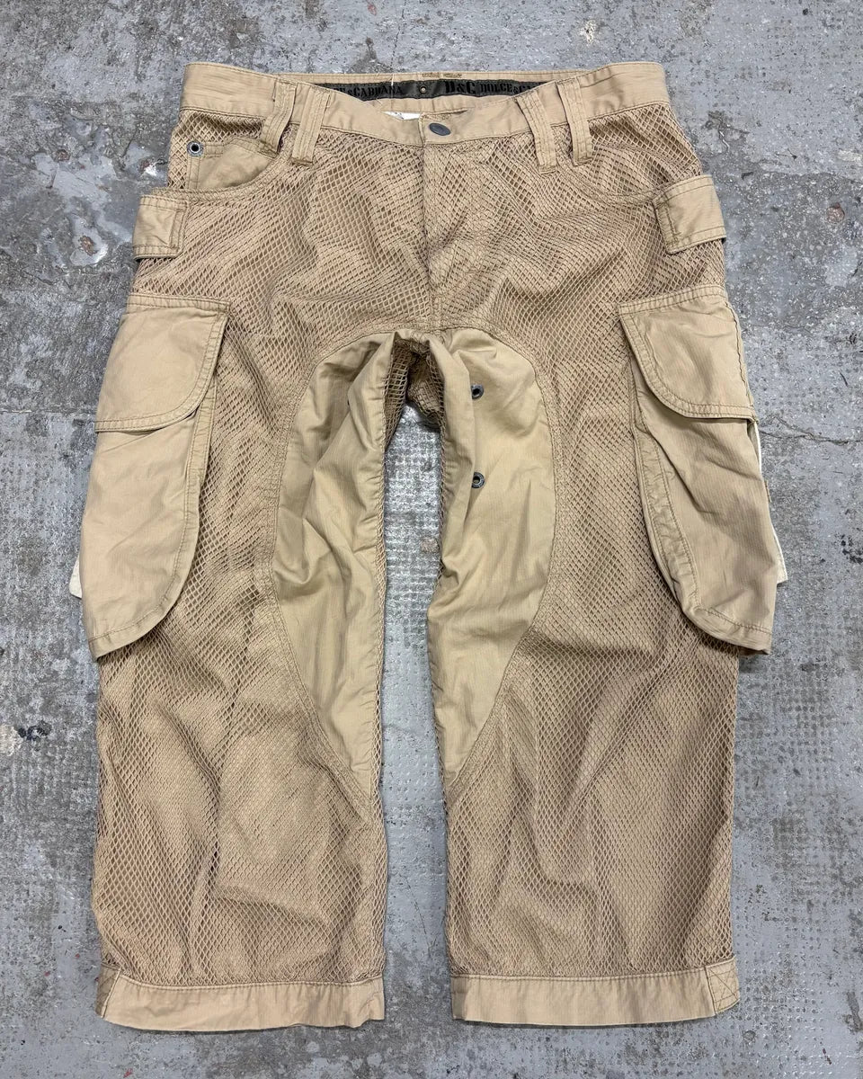 SS2004 Dolce & Gabbana Bondage Parachute Cargo Short (S) sniJpRr 0