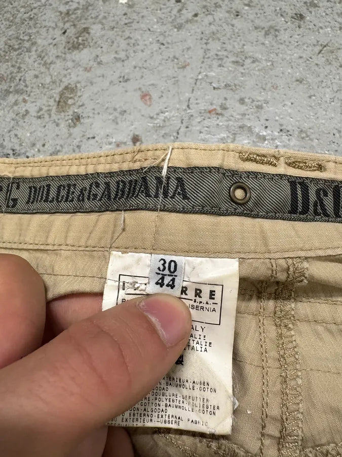 SS2004 Dolce & Gabbana Bondage Parachute Cargo Short (S) sniJpRr 10