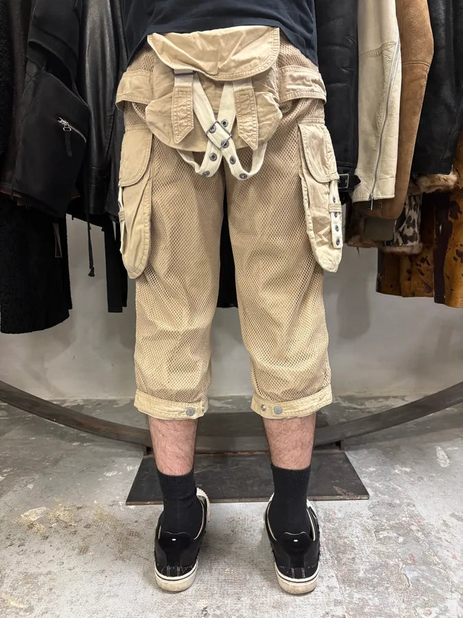 SS2004 Dolce & Gabbana Bondage Parachute Cargo Short (S) sniJpRr 3