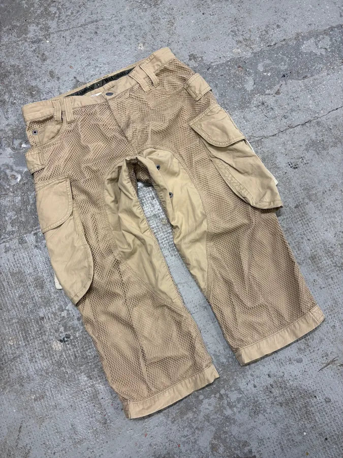 SS2004 Dolce & Gabbana Bondage Parachute Cargo Short (S) sniJpRr 4