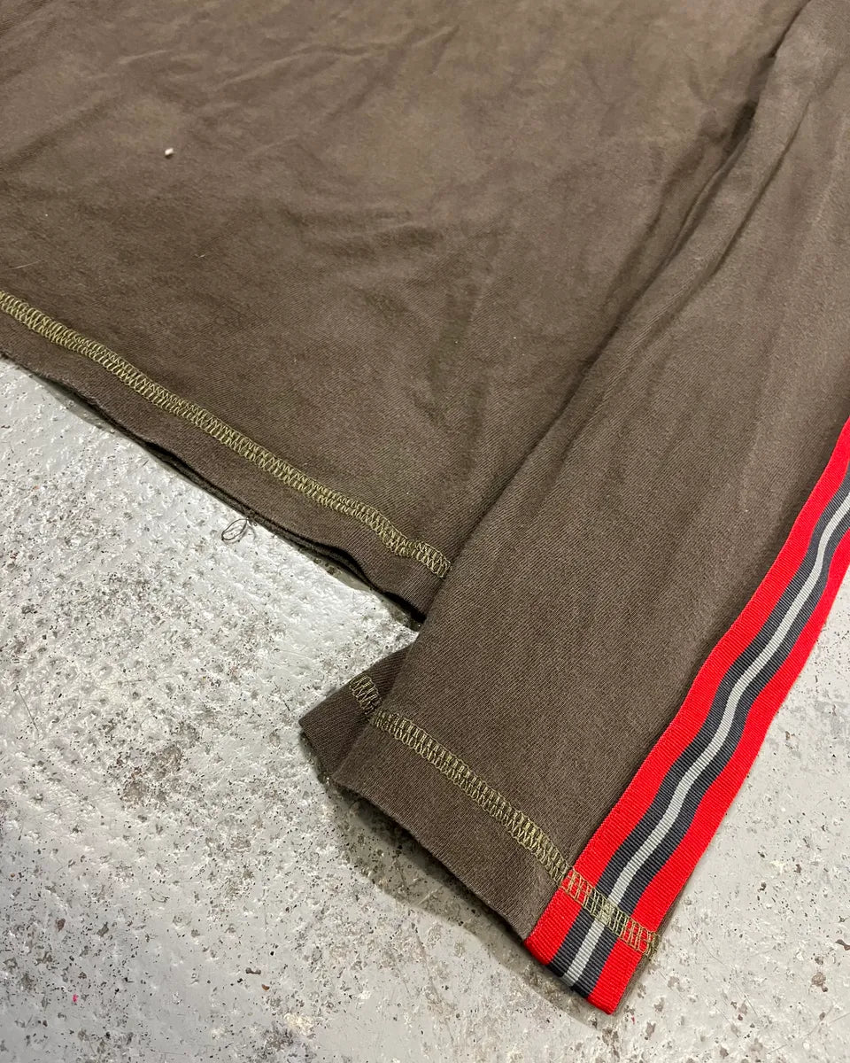 SS2004 Dolce & Gabbana Brown Athlete Longsleeve T-Shirt PmygKRO 5